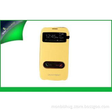 Yellow Samsung Leather Phone Cases for Galaxy Note 2 N7100